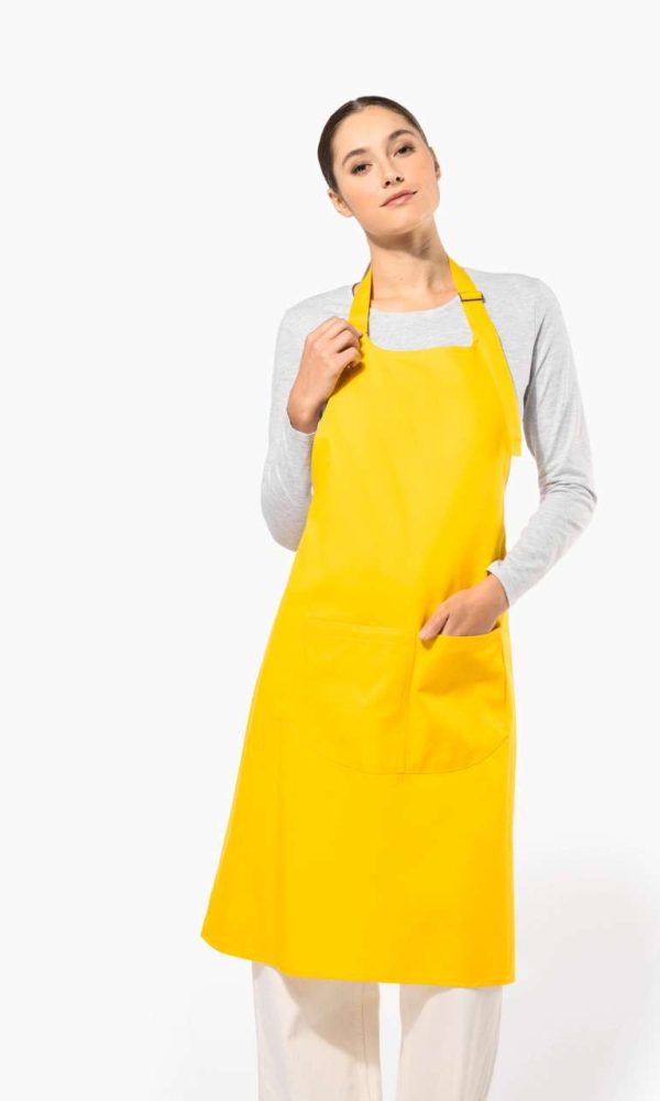 COTTON APRON WITH POCKET