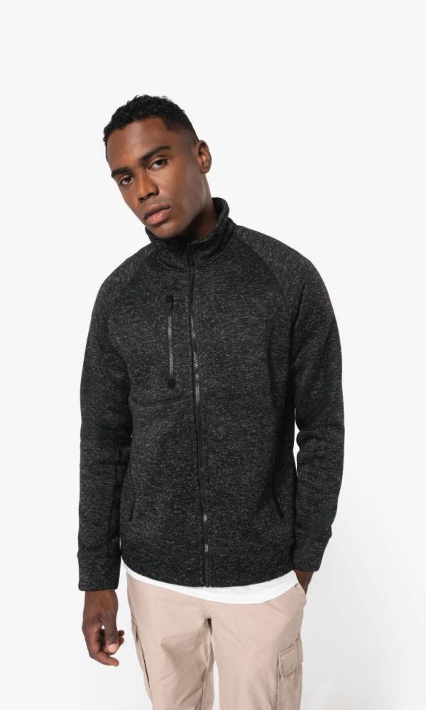 MEN'S FULL ZIP HEATHER JACKET