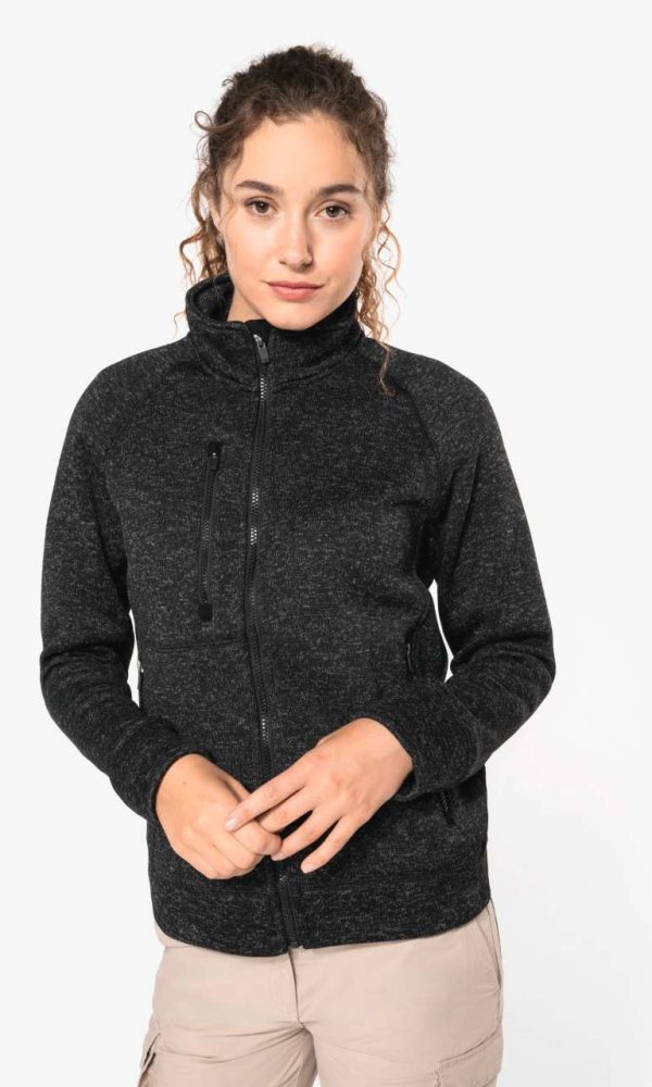 LADIES' FULL ZIP HEATHER JACKET