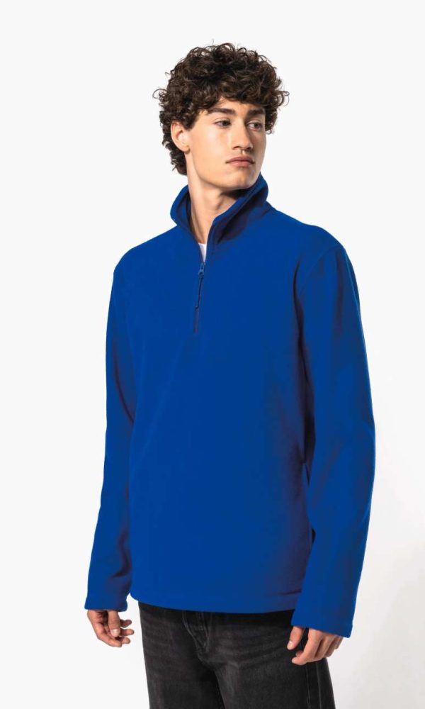 ENZO - ZIP NECK MICROFLEECE JACKET