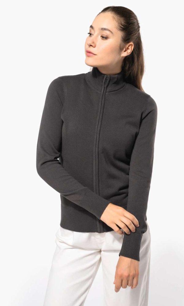LADIES' FULL ZIP  CARDIGAN