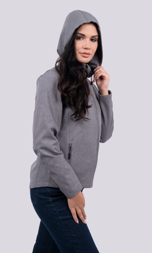 WOMEN’S 3-LAYER DETACHABLE HOODED SOFTSHELL JACKET