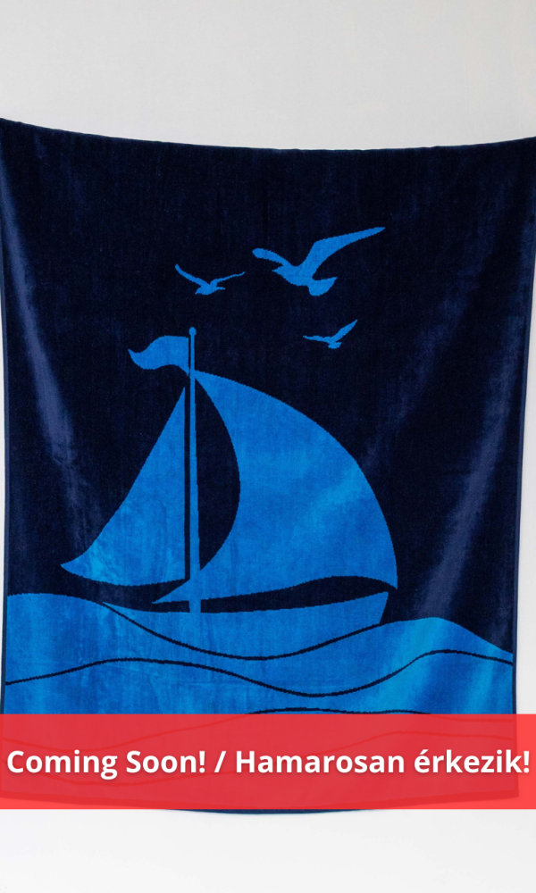 OLIMA „SAILING BOAT” YD VELOUR BEACH TOWEL