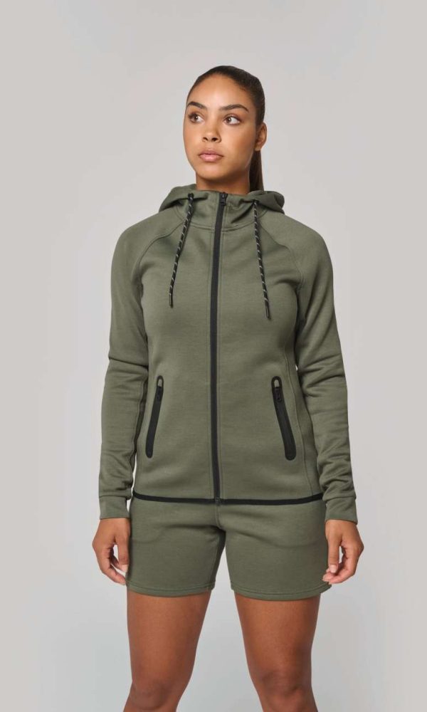 LADIES’ HOODED SWEATSHIRT