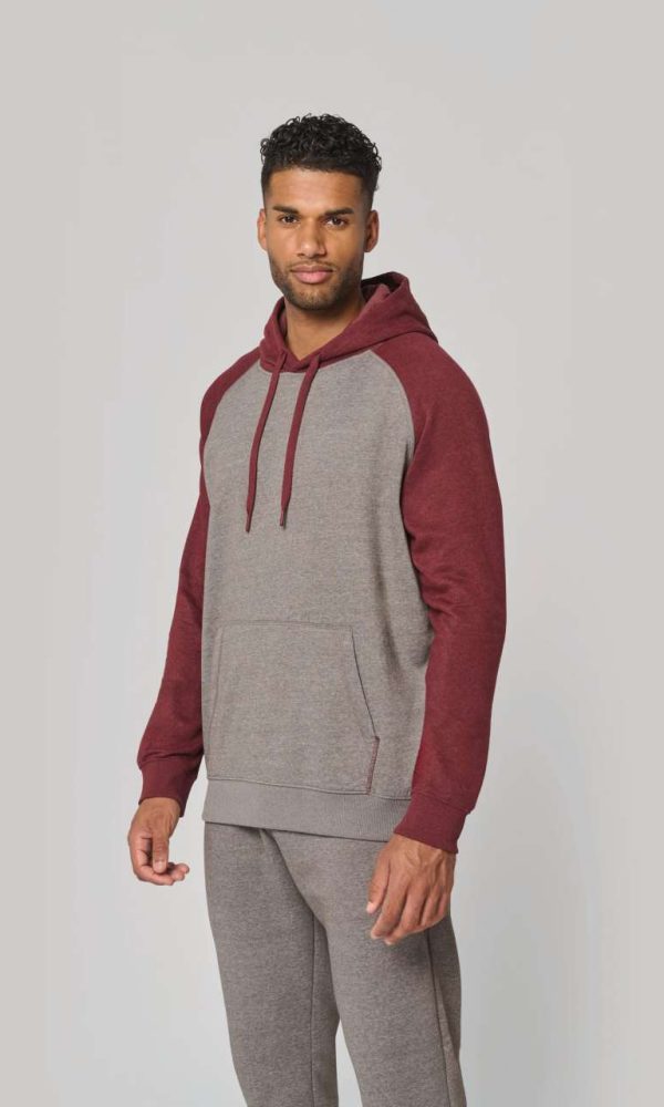 ADULT TWO-TONE HOODED SWEATSHIRT