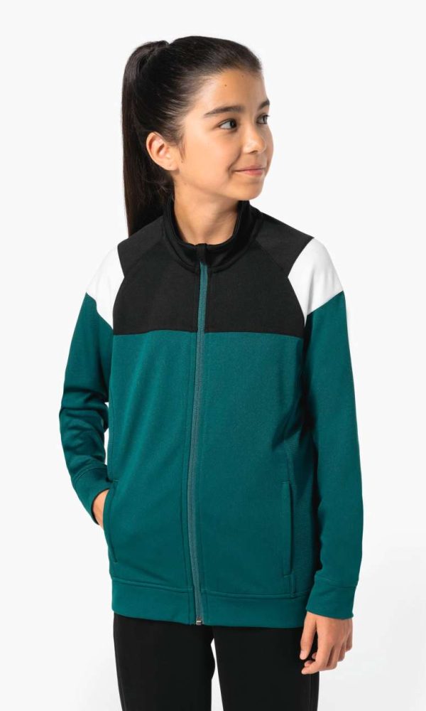 KIDS ZIPPED TRACKSUIT JACKET