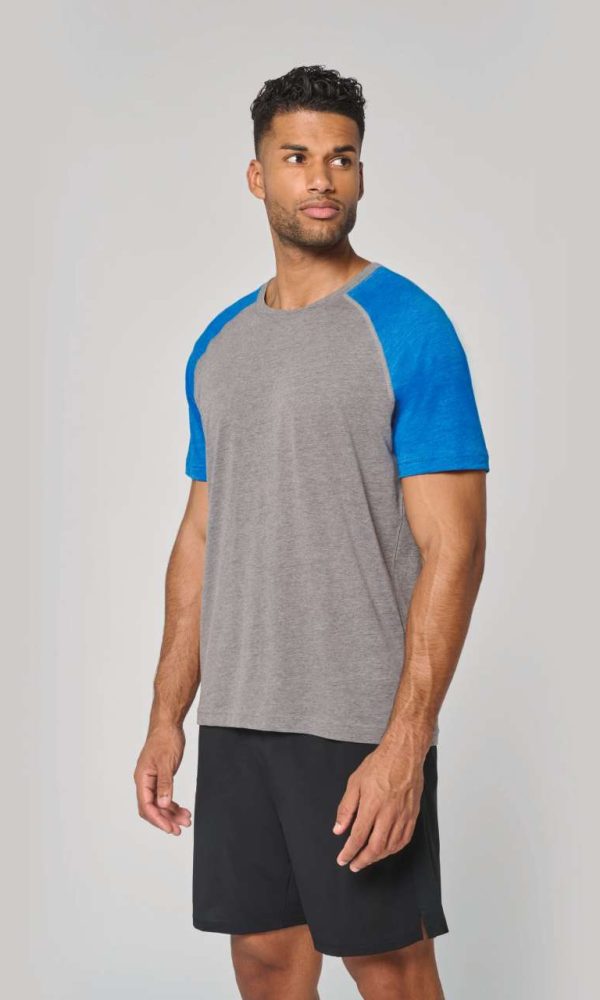 ADULT TRIBLEND TWO-TONE SPORTS SHORT-SLEEVED T-SHIRT