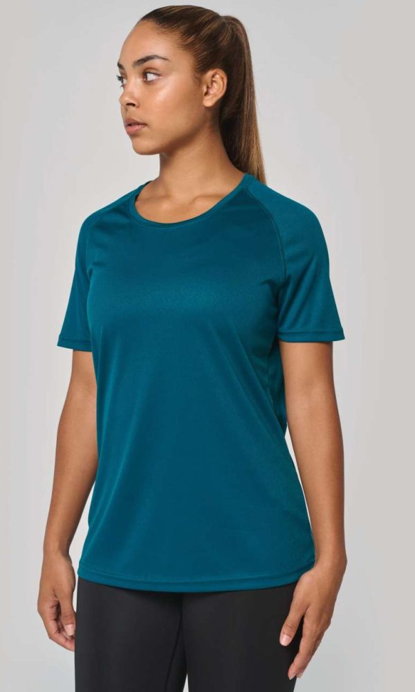LADIES' RECYCLED ROUND NECK SPORTS T-SHIRT