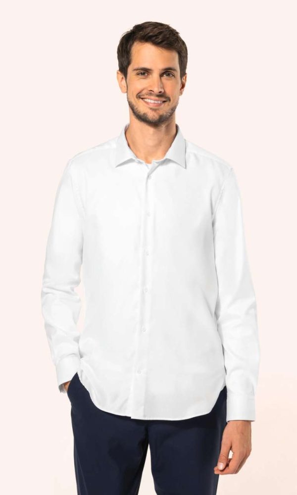 MEN'S PINPOINT OXFORD LONG-SLEEVED SHIRT