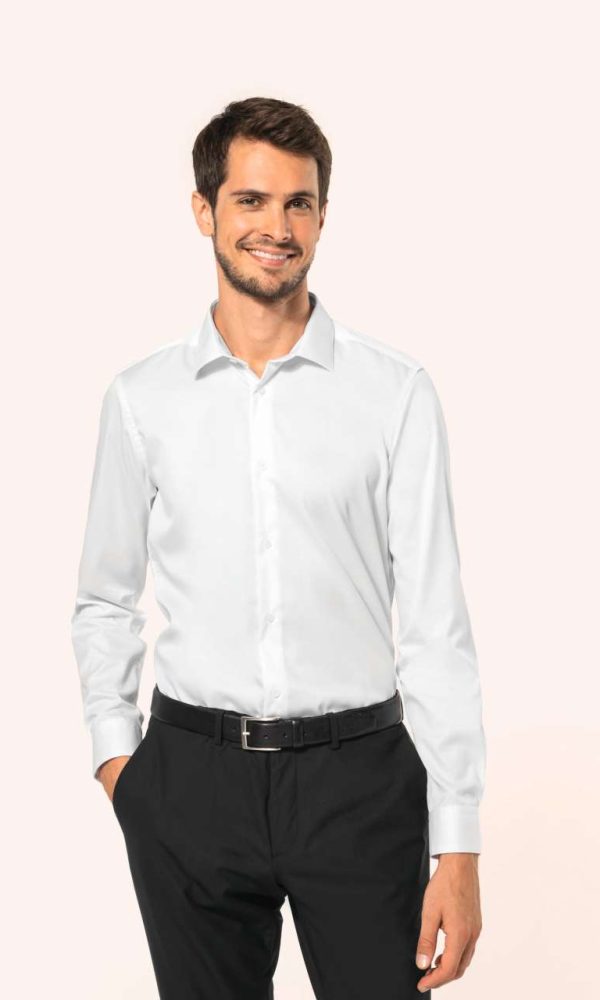 MEN'S LONG-SLEEVED TWILL SHIRT