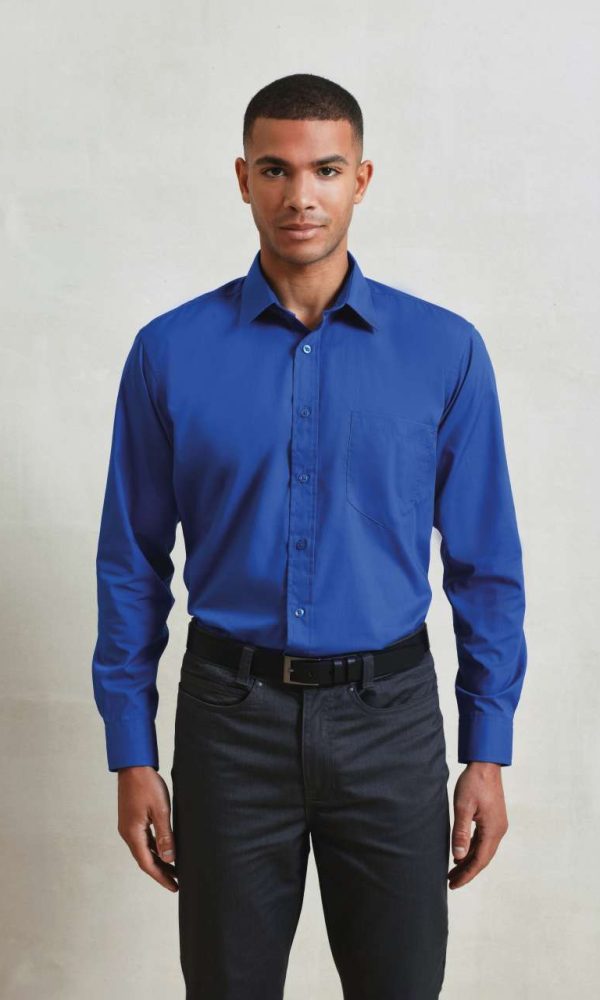 MEN'S LONG SLEEVE POPLIN SHIRT