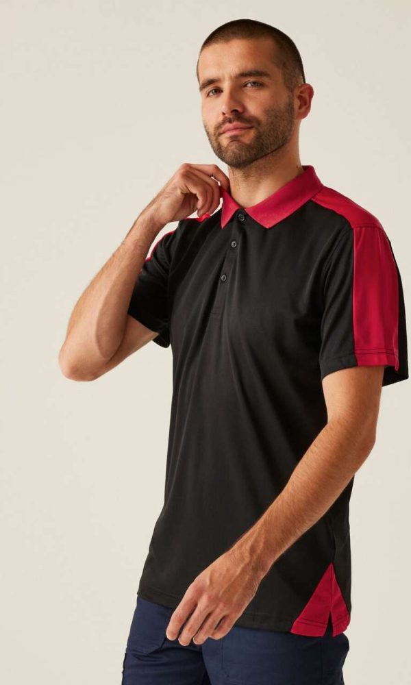 CONTRAST QUICK WICKING POLO SHIRT