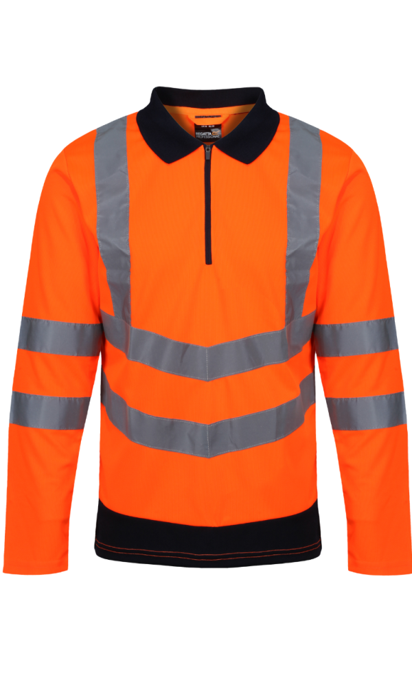 PRO HI-VIS LS POLO SHIRT