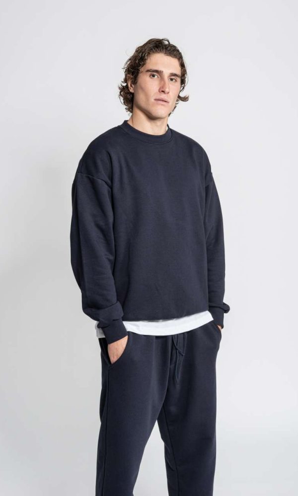 365 - DIAGONAL FRENCH TERRY CREWNECK SWEATSHIRT